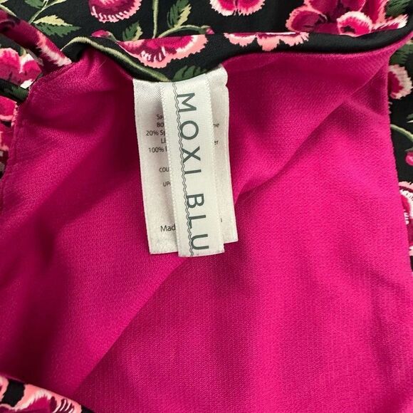 Moxi Blu Women's V-Neck Swimsuit Top With Strappy Criss-Cross Detailing Size XL - Picture 11 of 13